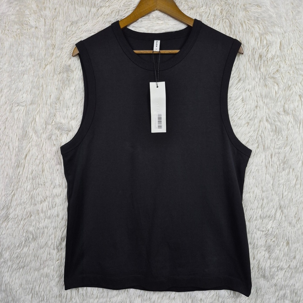 Kotn Mens Relaxed Tank Black Egyptian Cotton Sleeveless Top Size Medium NWT
